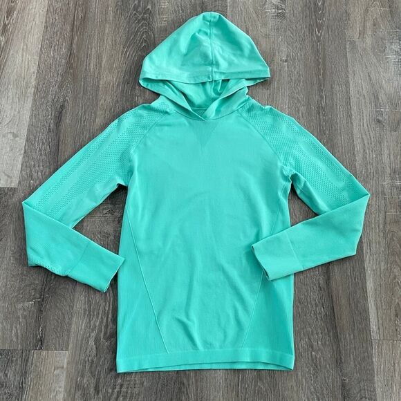 Zyia Active Peak Performance Fitted Hoodie Mint Green - Size: Small - Picture 4 of 5